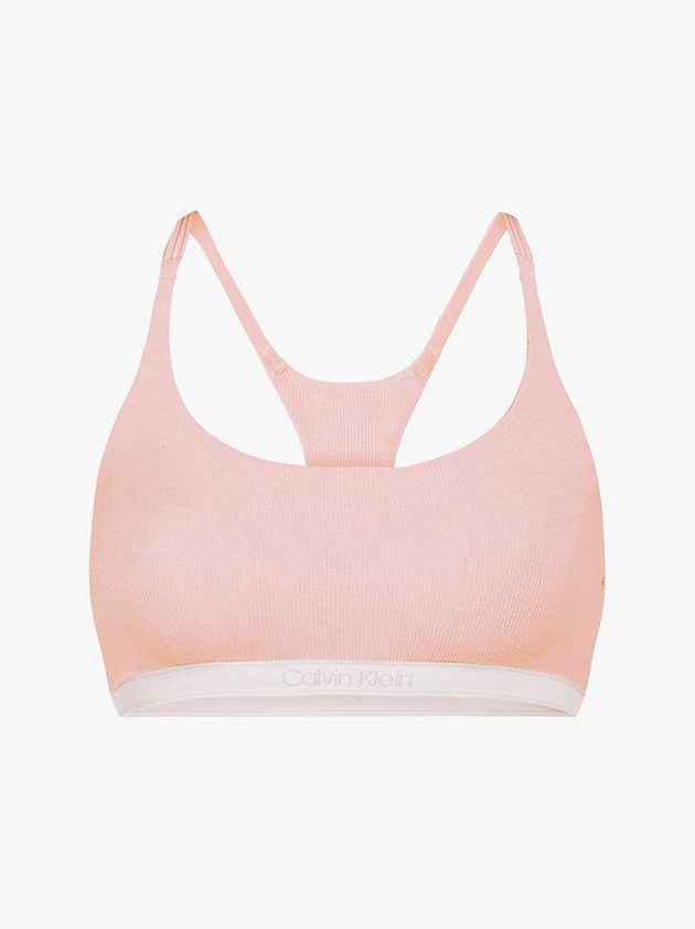 Calvin Klein USA Pure Ribbed Womens Bra Pink 7481059-BY